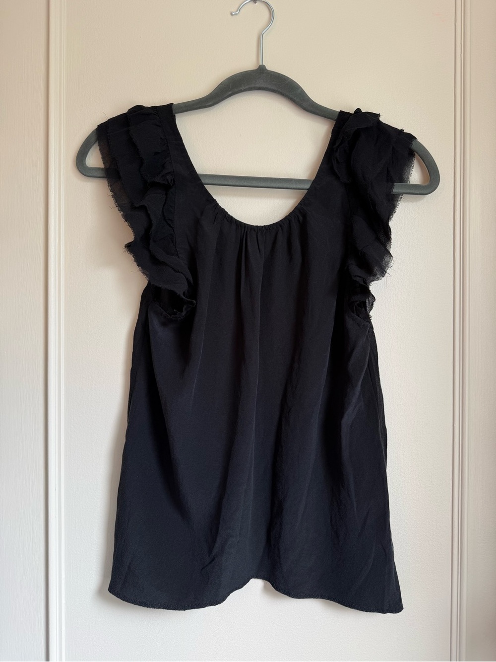 New Wilfred Silk Ruffle Sleeve Blouse